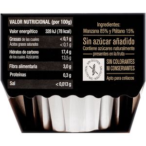 Postre de  Manzana y Plátano Pack de 2