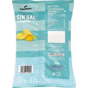 Patatas fritas sin sal bolsa 150gr - Productos Del Castillo Ronda