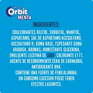 Chicle Grageado Sabor Menta
