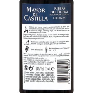 Vino Tinto Crianza D.O.Ribera del Duero
