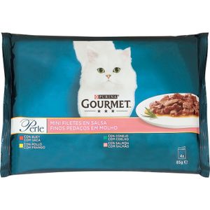 Comida Húmeda Gatos Gourmet Perle Buey Sobr