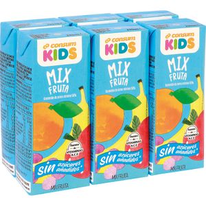 CONSUM KIDS Néctar de Frutas Pack de 6