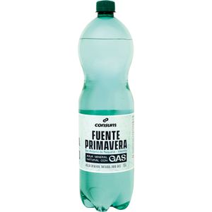 CONSUM Agua Mineral con Gas Botella