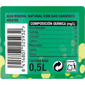Agua Mineral con Gas Botella