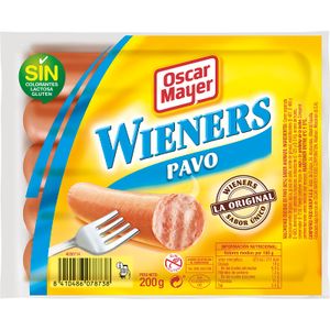 Salchichas Wieners Pavo