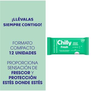 CHILLY TOALLITAS ÍNTIMAS EXTRA PROTECCIÓN 12 UNIDADES