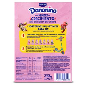 Tercera imatge del producte Danonino Street Maduixa Pack de 4 Unitats de la marca DANONE