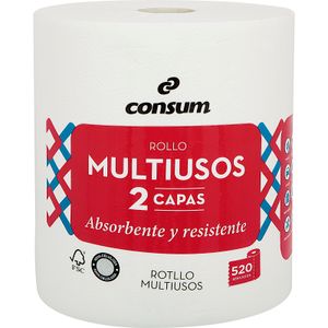 Rollo papel de cocina doméstico 2 capas