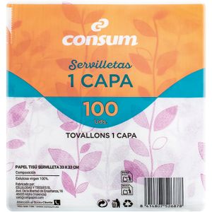 Servilleta 1 Capa Decorada 33x33