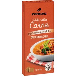 CONSUM Caldo de Carne 12 Pastillas