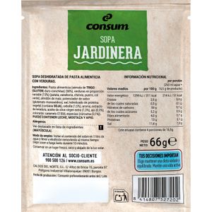 Sopa Jardinera Sobre