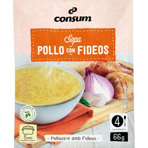 CONSUM Sopa Pollo con Fideos Sobre
