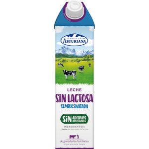 Leche sin Lactosa Semidesnatada Brik ASTURIANA