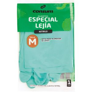 Guante Especial Lejía de Nitrilo Talla Mediana