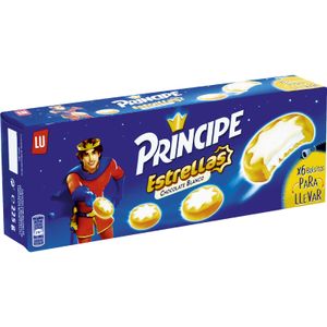 LU Galletas Principe Estrella con Chocolate Blanco