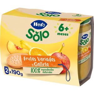 Tarrito Merienda Galleta Fruta Variada Pack 2
