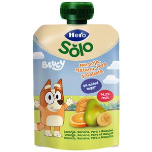 Pouche Hero Nanos Naranja, Platano y Galleta