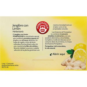 Jengibre Con Limón 20 Bolsitas