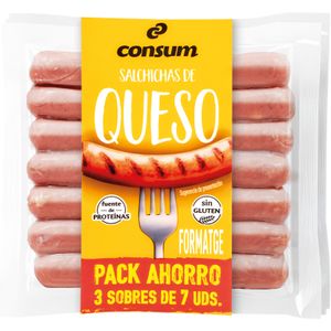 Salchichas con Queso 7 Unidades