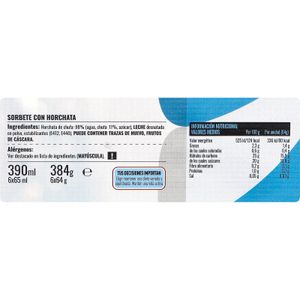 Polo Sorbete Horchata Pack de 6 Und
