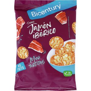 BICENTURY Mini Tortitas de Maíz Sabor Jamón Ibérico