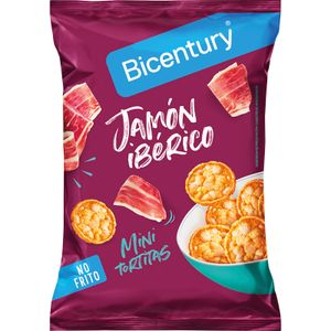 BICENTURY Mini Tortitas de Maíz Sabor Jamón Ibérico