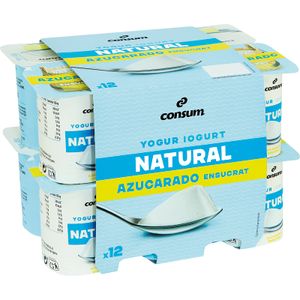 yogur natural azucarado pack 4