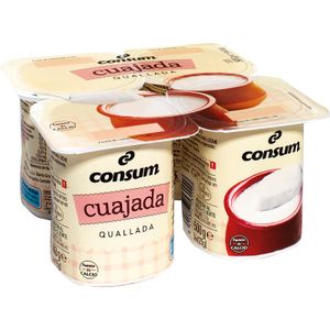 Cuajada Natural Pack de 4 Unidades