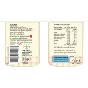 Cuajada Natural Pack de 4 Unidades