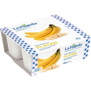 LA FAGEDA Iogurt amb gust de plàtan 4 x 125 g