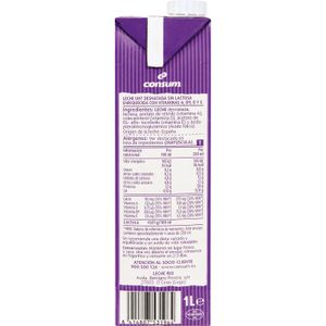 Leche sin Lactosa Desnatada Brik
