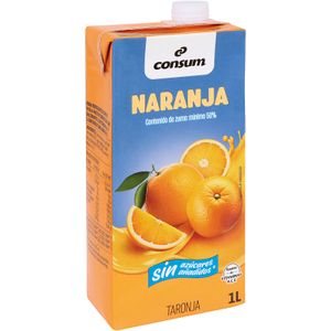 CONSUM Bebida de Naranja Sin Azúcares Añadidos