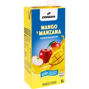 CONSUM Bebida Mango Manzana Sin Azúcares Añadidos