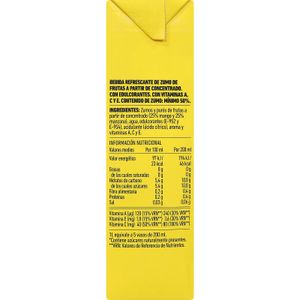 Bebida Mango Manzana Sin Azúcares Añadidos