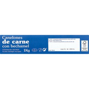 Canelones de Carne con Bechamel