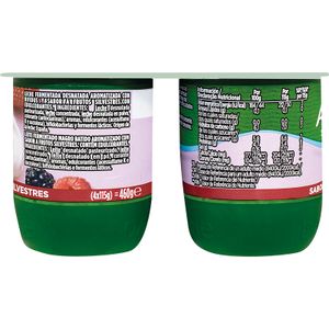 Activia 0% Cremoso Frutas Silvestres Pack 4