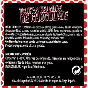 Trufas Heladas 12  Unidades