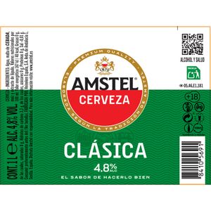 Cerveza Clásica Botella Cristal
