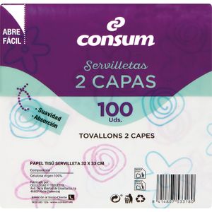 Servilletas 2 Capas Decoradas 33x32