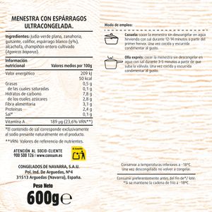 Menestra con Espárrago