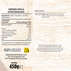 Verdura para Paella