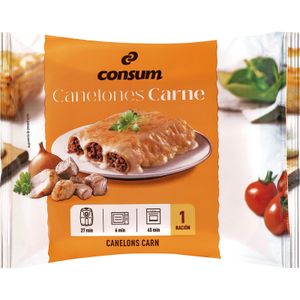 Canelones de Carne con Bechamel