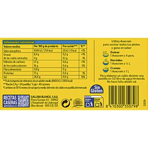 Avecrem Pollo 30% menos de Sal