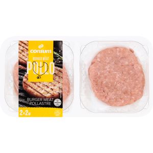 Burger 100% Pollo 4 Unidades