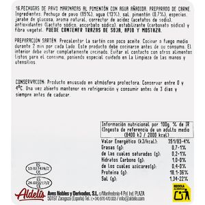 Pechuga de Pavo Adobada Pimentón