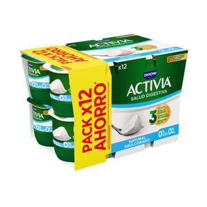 Activia 0% Natural Edulcorado Pack 12 ud.