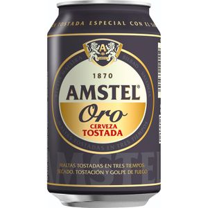 AMSTEL ORO Cerveza Tostada Lata