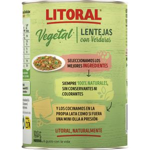 Lentejas con Verduras Lata