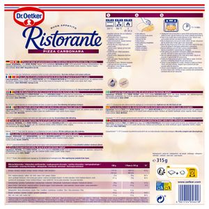 Segona imatge del producte Pizza Ristorante Carbonara de la marca RISTORANTE