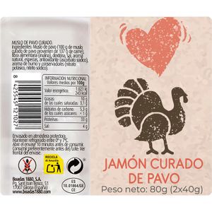 Jamón Curado de Pavo
